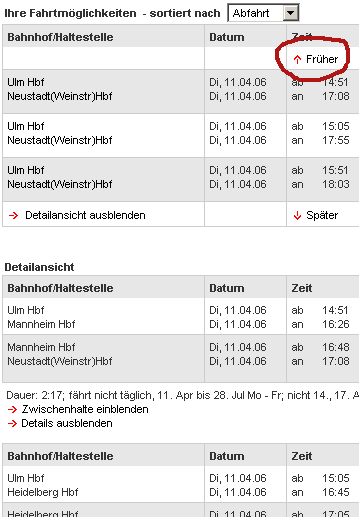 Bahn Usability