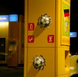 Fussball Tankstelle