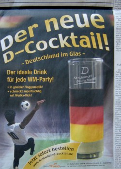 Fussball WM Deutschland-Cocktail