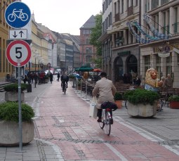 Fahrradweg in Munchen