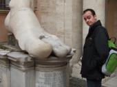 …und große Füße kann man in Rom auch sehen