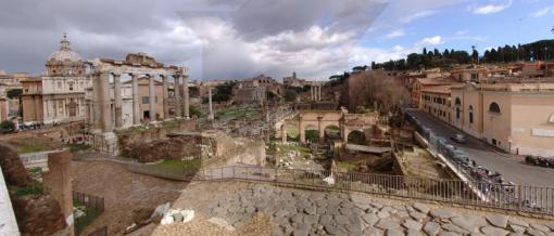 Panoramablick auf das Forum Romanum